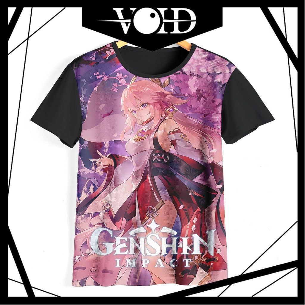 Kaos Genshin Impact Keren dan Adem | Kaos Yae Miko Genshin Impact Anak & Dewasa | 04YMGI Yae Miko Ge