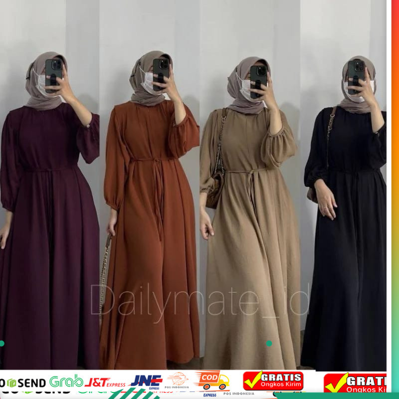 DANARA LD 110 & LD XXL 120 JUMBO DREES MAXY GAMIS CRINGKLE AIRFLOW / BUSANA MUSLIM / DRESS MUSLIM WA