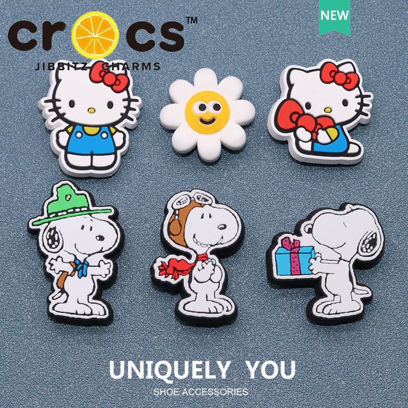 JJBXC cross Shoe Buckle hello kitty Snoopy Cute Cartoon Shoes Accessories