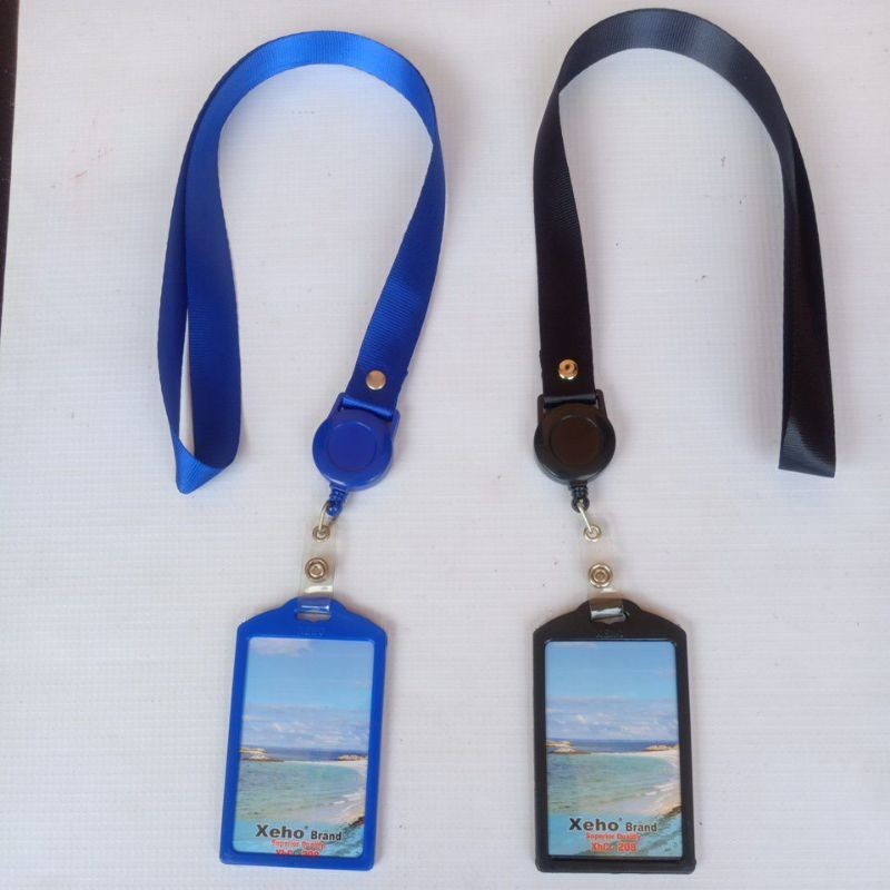 

Tali Lanyard Yoyo Gantung Polosan -Name Tag Id Card Holder