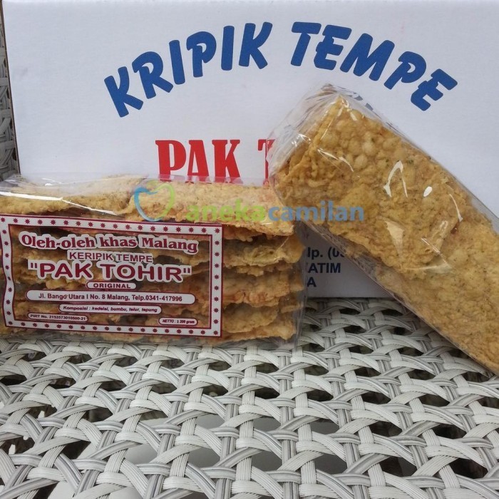 

Terbaru Keripik Tempe Pak Tohir Khas Malang Paket 1kg isi 4 - Original