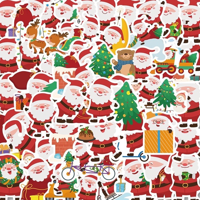 

PROMO25 Pcs Stiker Motif Kartun Santa Claus Tahan Air Untuk Dekorasi notebook hello.nuza