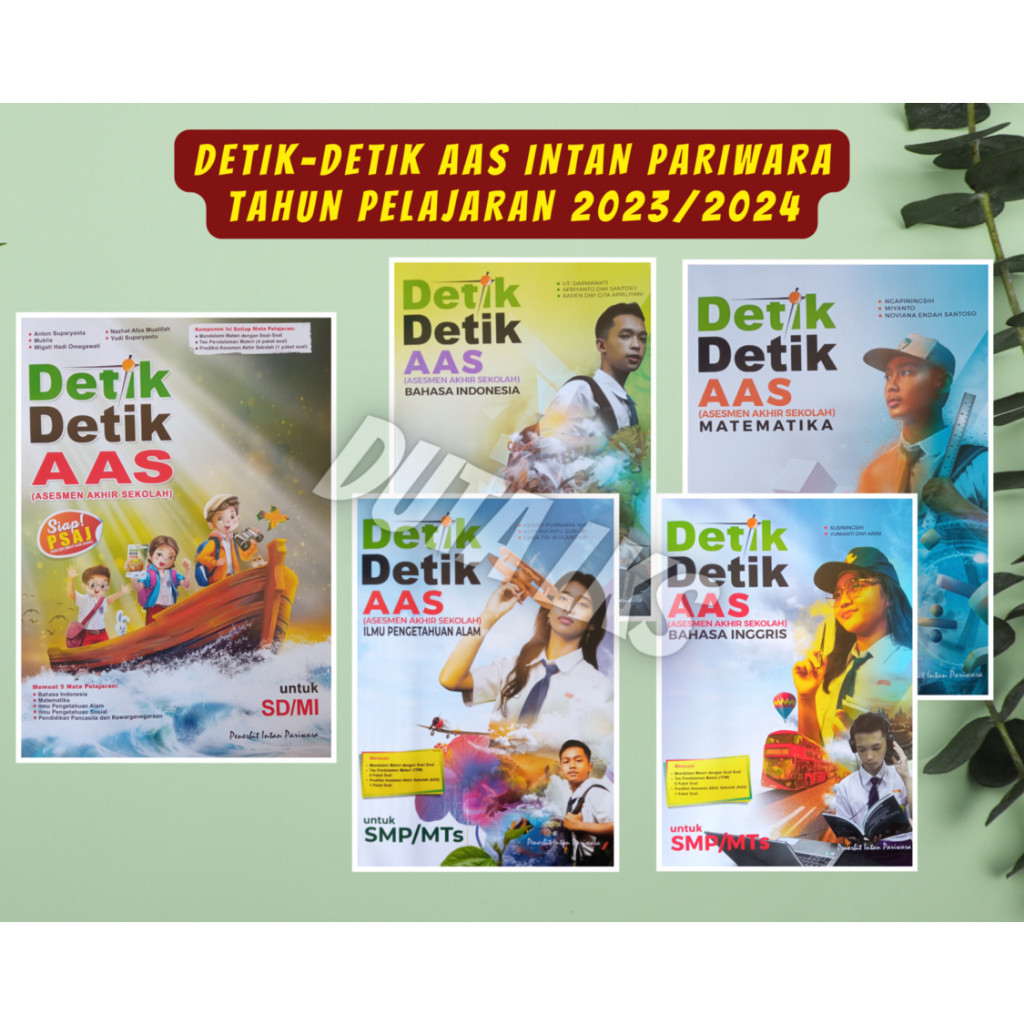 Buku DETIK - DETIK AAS SD/SMP Intan Pariwara - Tahun Pelajaran 2023/2024