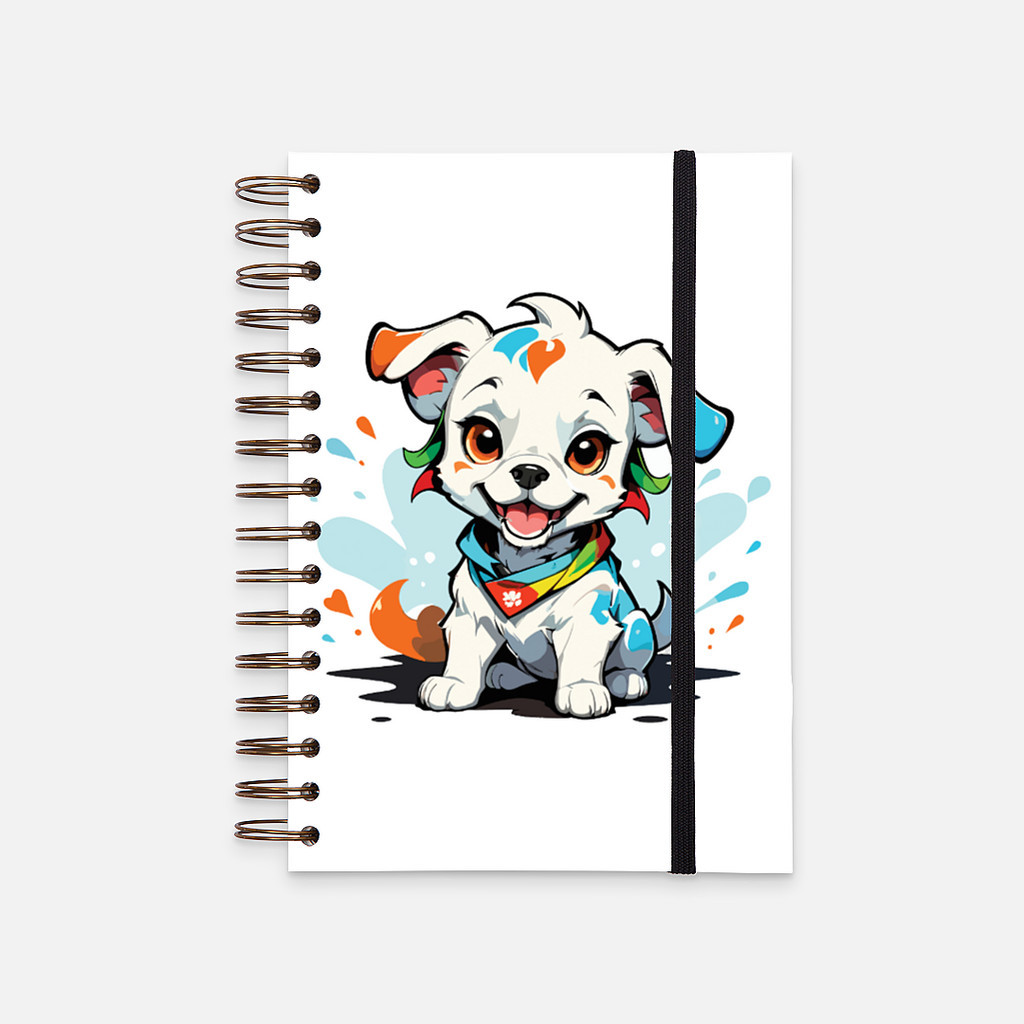 

Hard Cover Notebook Cute Puppy