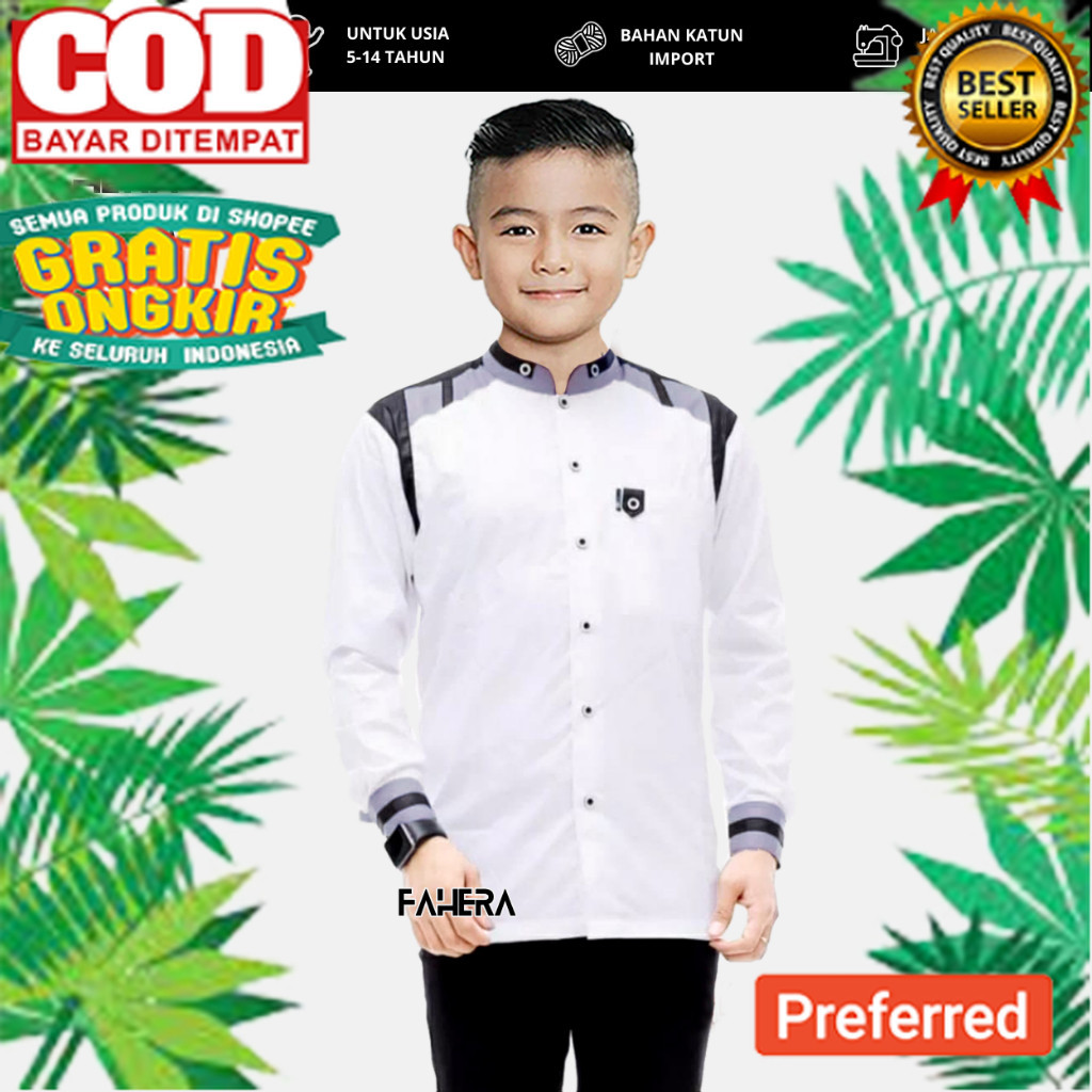 BISA COD- baju koko anak sd-smp/ baju koko anak lengan panjang usia 8 - 15 tahun/ baju koko anak war