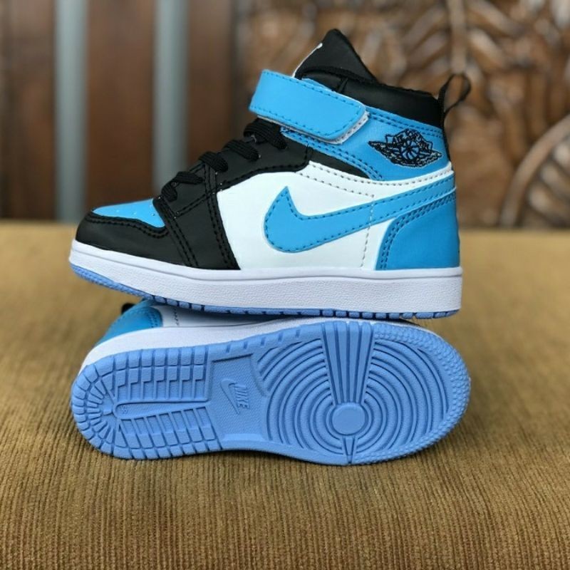 Sepatu Anak Nike Air Jordan 1 High Black Tosca Premium BNIB