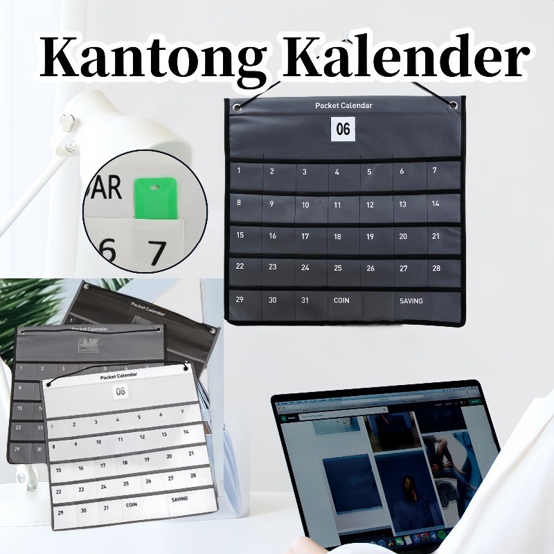 

kalender kecil kalender dinding kalender 2024 aesthetic Kalender Dinding Kanvas Kantong Kalender yang Dapat Disimpan