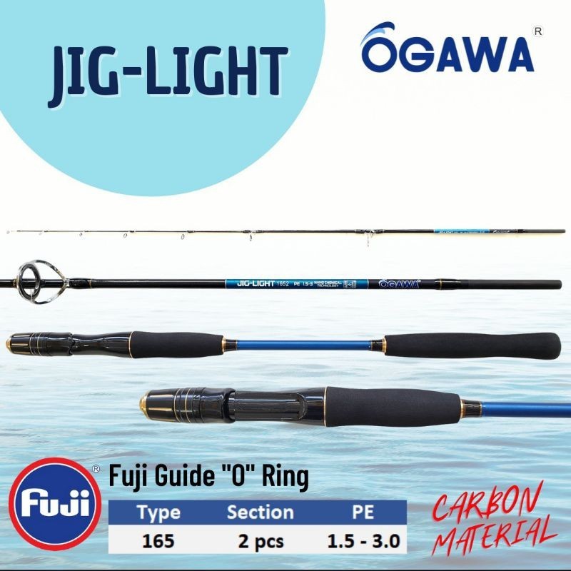 Joran Spinning Jigging Carbon Solid Ogawa Light Jig AA01