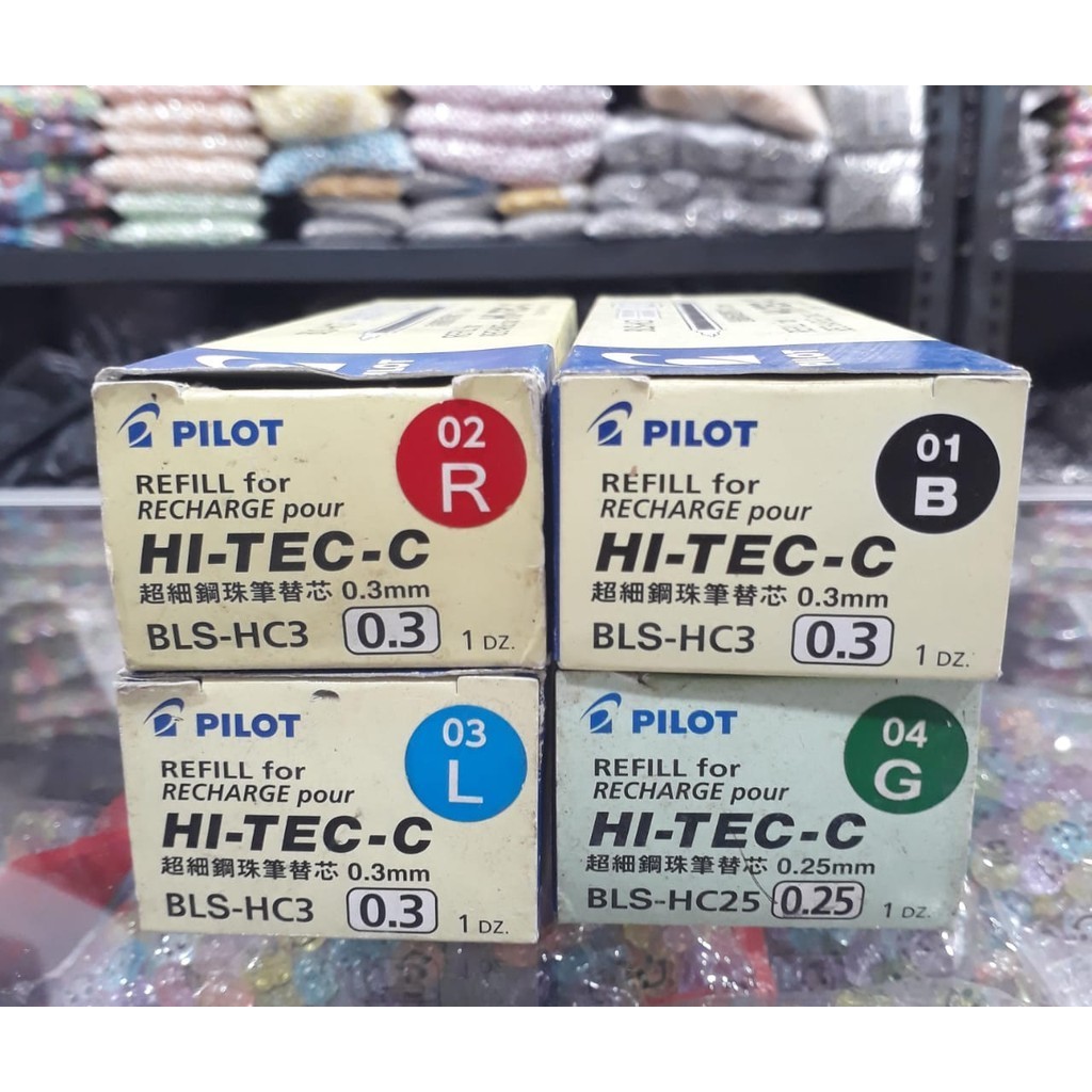 

REFILL ISI PULPEN PILOT REFILL HITEC - HI-TEC-C 0.25 0.3