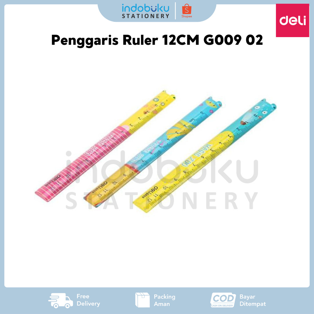 

Penggaris Ruler 12CM Deli G009 02