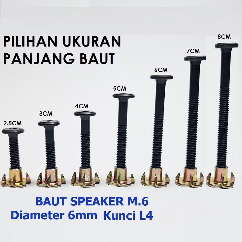 BAUT JCBC PLUS MUR TANAM CAKAR M6 BAUT DIPAN FURNITURE BAUT BOX SPEAKER