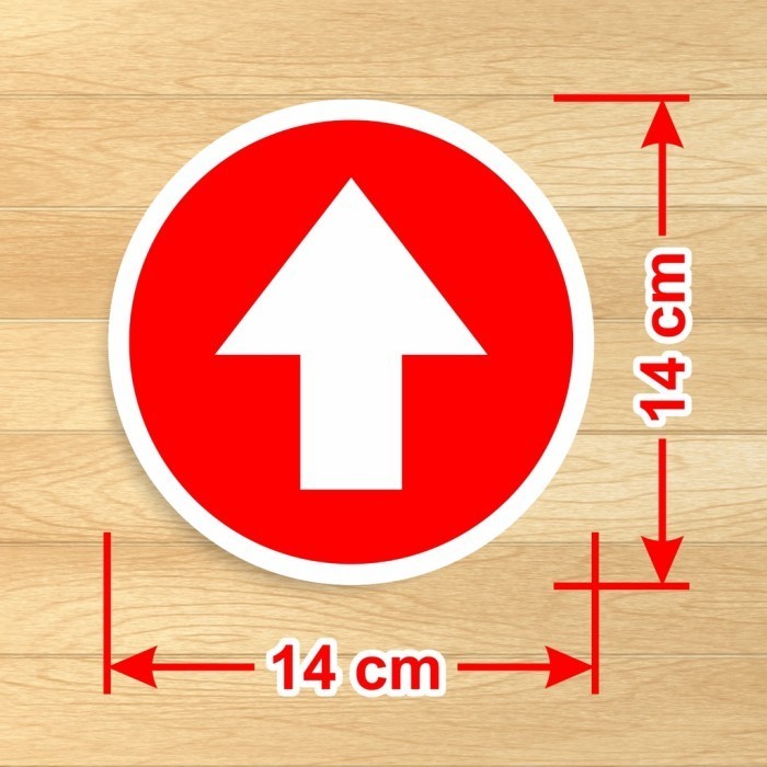 

Vinyl Sign Sticker Penunjuk Arah Rambu Stiker Panah Stiker Marka Arrow merah