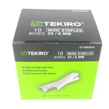 

Tekiro Isi Staples 53/6 mm (10000 pcs) / GT-WS2074