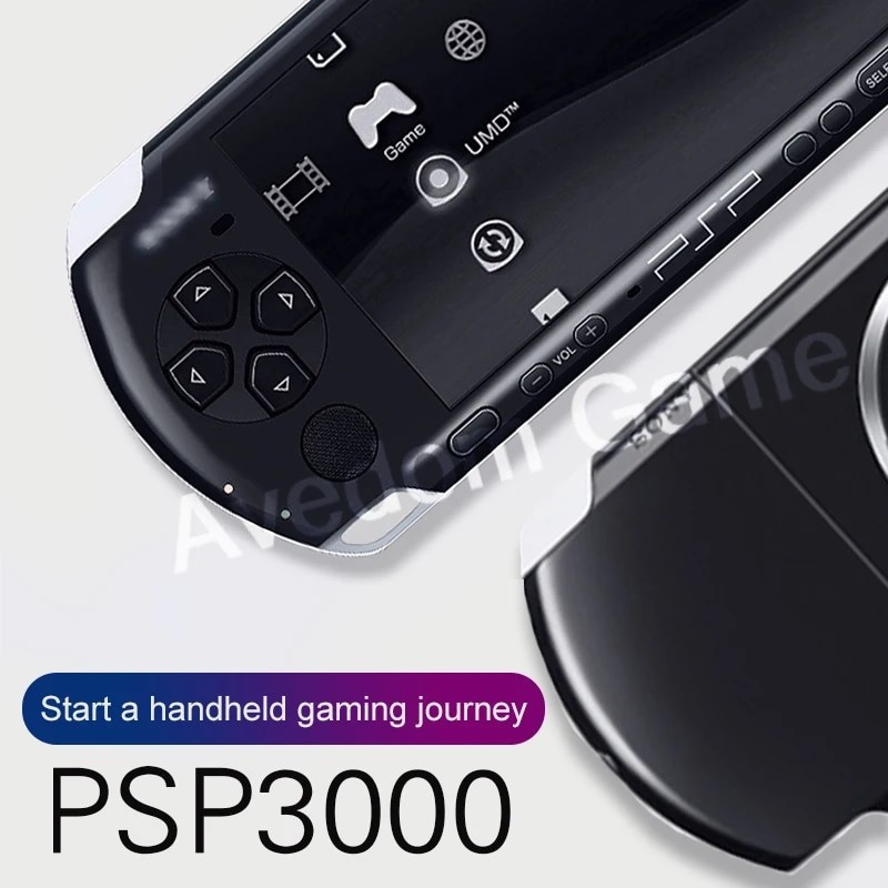 Original PSP3000 refurbished PSP for Sony PSP 3000  game console 16 32GB 64GB 128GB memory card