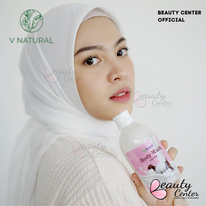 V Natural Brightening Body Wash - Goat Milk ( Susu )