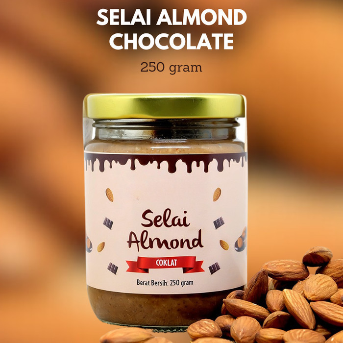 

Selai Almond Chocolate 100% 250 gram