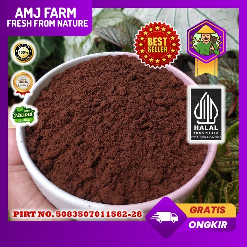 

500 gram Kopi Bubuk Robusta Gunung Kawi 100% Murni Tanpa Campuran AMJ FARM