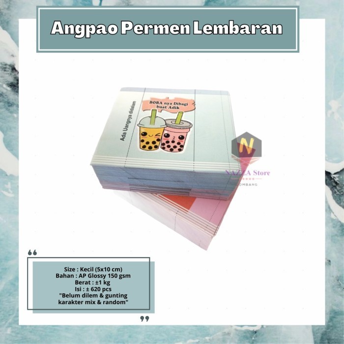 

DWG Angpao Lebaran Permen Lembaran 1 Kg - KECIL