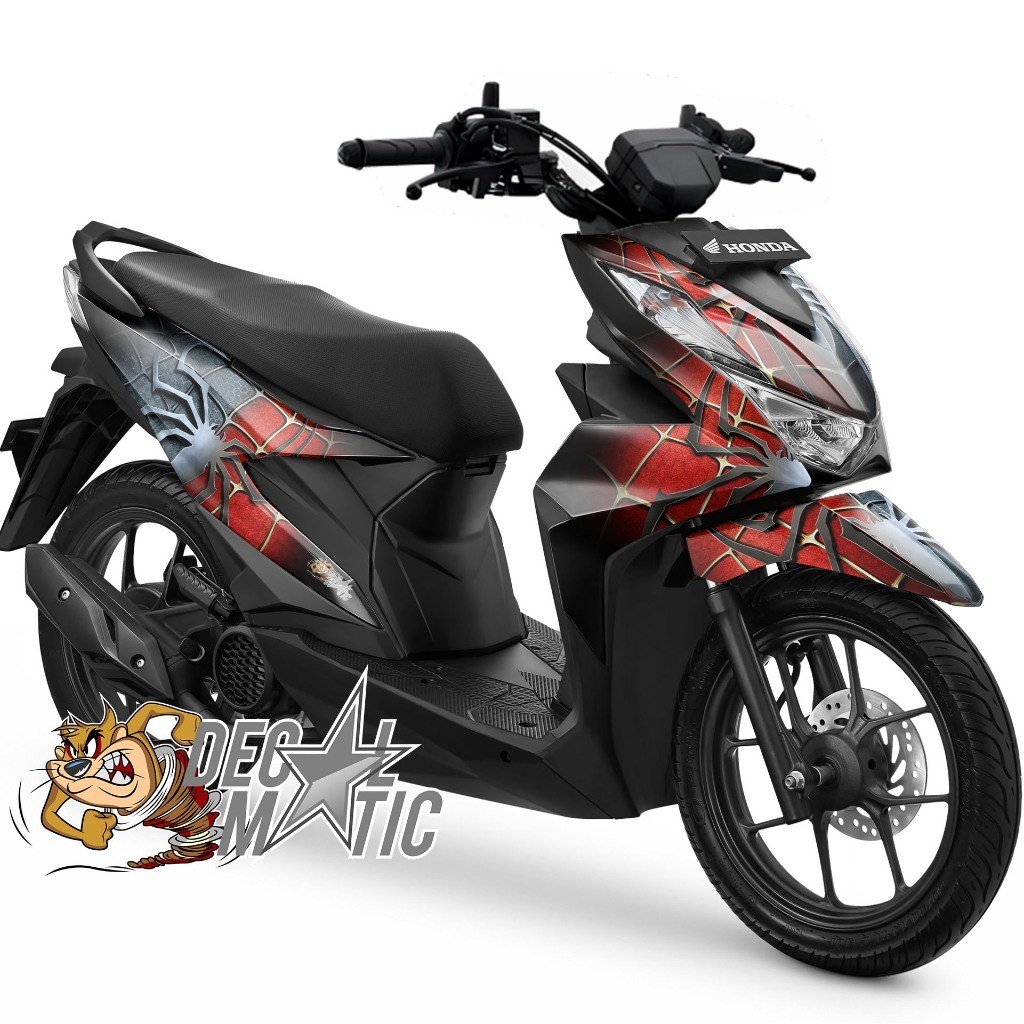 Decal Beat Street Full Body Sticker full body motor Beat Street  - Spiderman