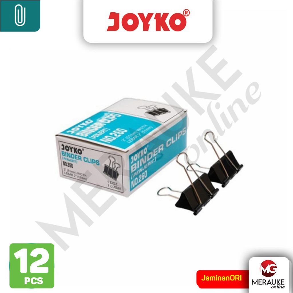 

Binder Klip JOYKO No. 260 (1 Box isi 12 Pcs)