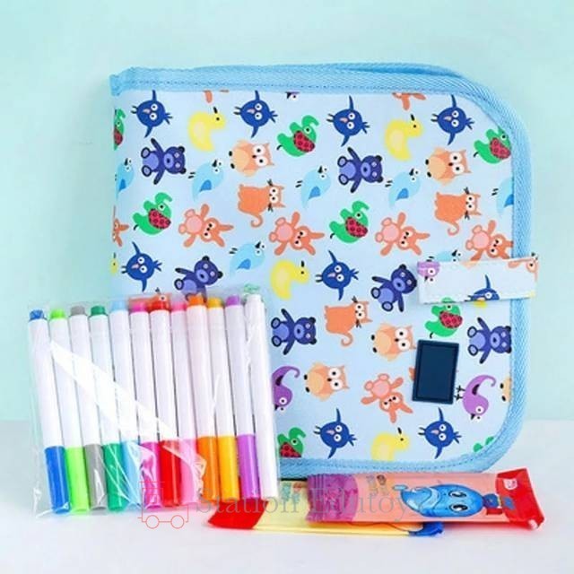 

[sta] Mainan Anak Buku Menggambar Ajaib REUSABLE GRAFFITI BOOK Mainan Melatih Motorik dan Sensorik Anak