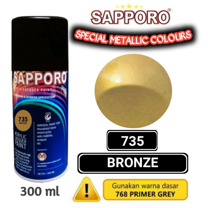 

Sapporo 735 Bronze Standar Cat Semprot Saporo Paint