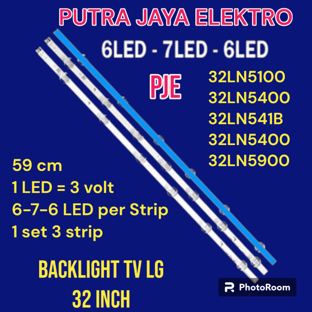 BACKLIGHT LG 32LN5100 32LN5400 32LN541B 32LN5400 32LN4900 32LN LAMPU LED BL BACKLIGHT LG 32LN