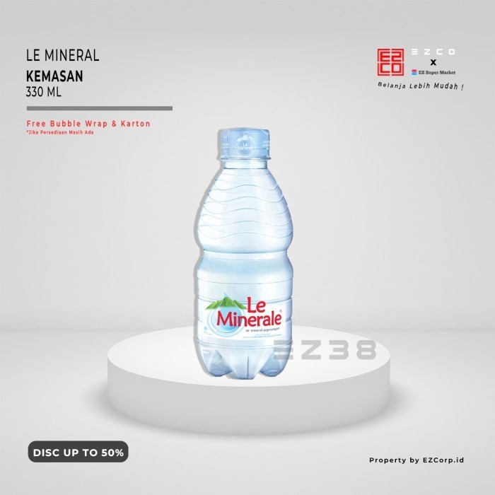 

LE MINERALE BOTOL KEMASAN 330 ML