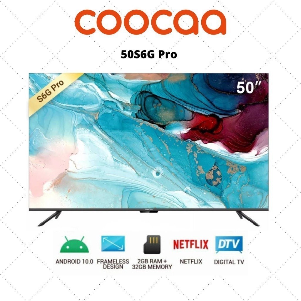 COOCAA 50S6G PRO ANDROID TV 50 INCH LED TV