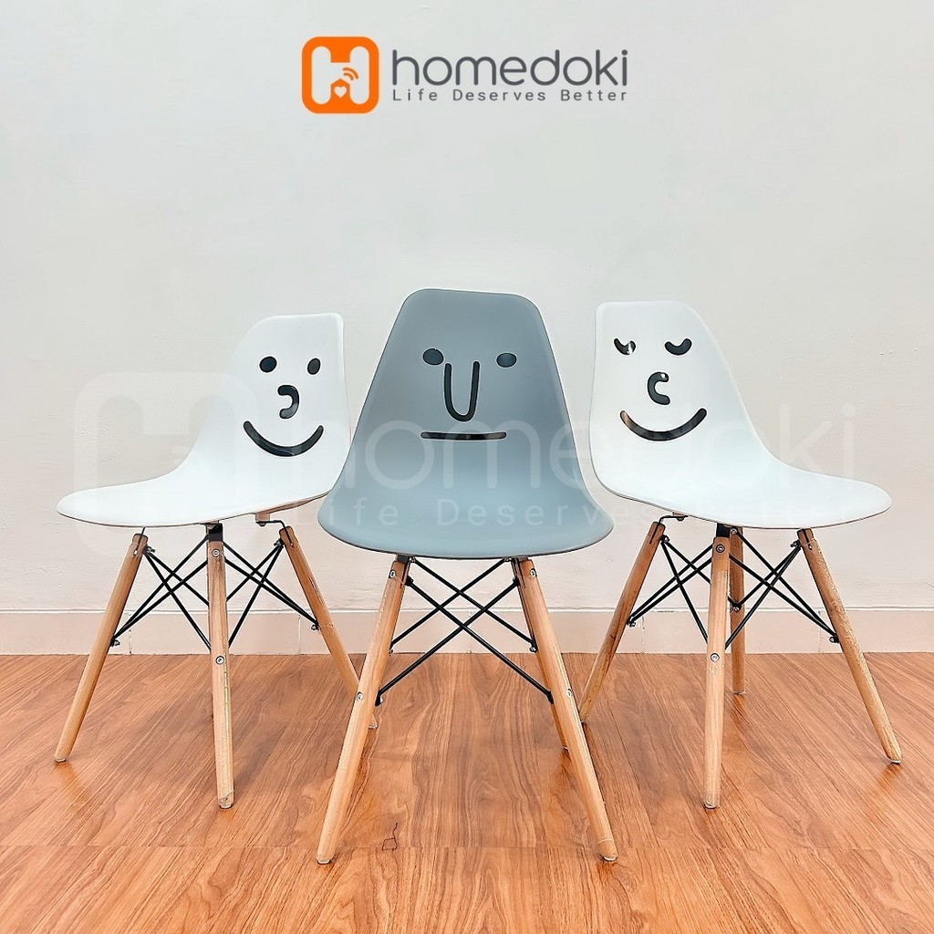 Homedoki Kursi Eames / Kursi Kantor / Kursi Cafe / Kursi Tamu / Kursi Outdoor / Kursi Belajar / Kurs
