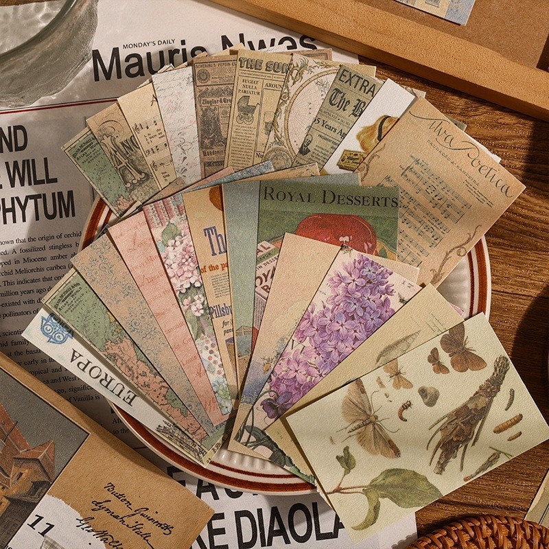 

GS - (60 Lembar) Kertas DIY Vintage Estetik Design Dekorasi Buku Scrapbook Kreatif STK2017