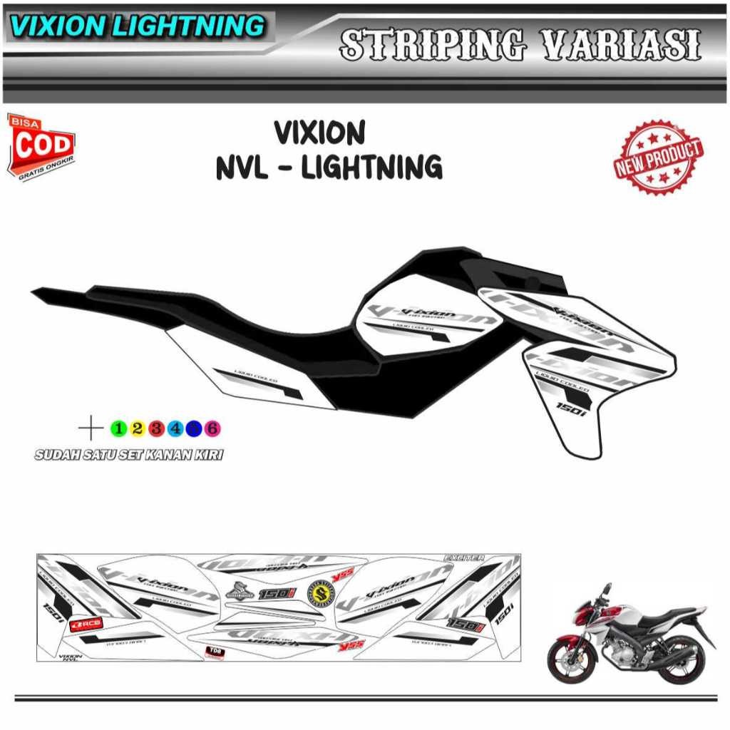 STRIPING MOTOR STRIPING VARIASI MOTOR YAMAHA VIXION NVL NEW TAHUN 2012 - 2015 MOTIF SIMPLE KEREN