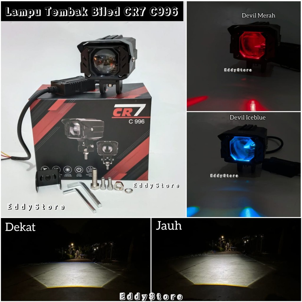 lagi promo Lampu Tembak Biled Alumunium Waterproff CR7 C996