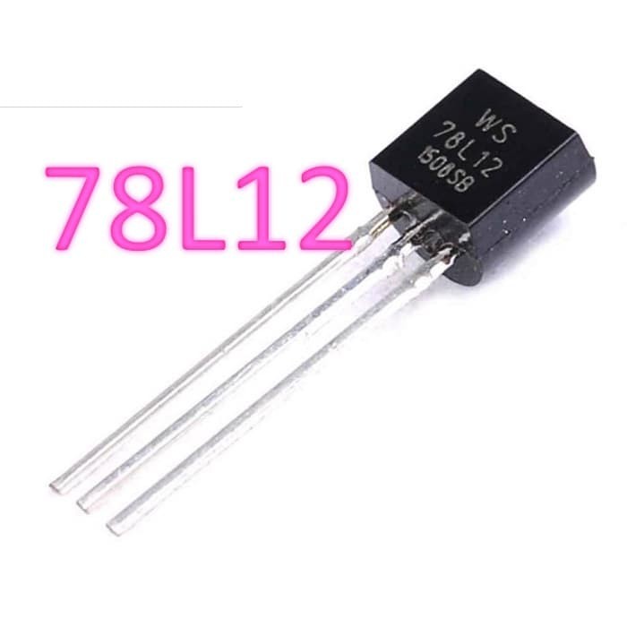 IC Transistor 78L12 ic regulator 78L12 7812 78L12 TO-92 12V Linier Voltage Regulator tegangan 0.1A 1