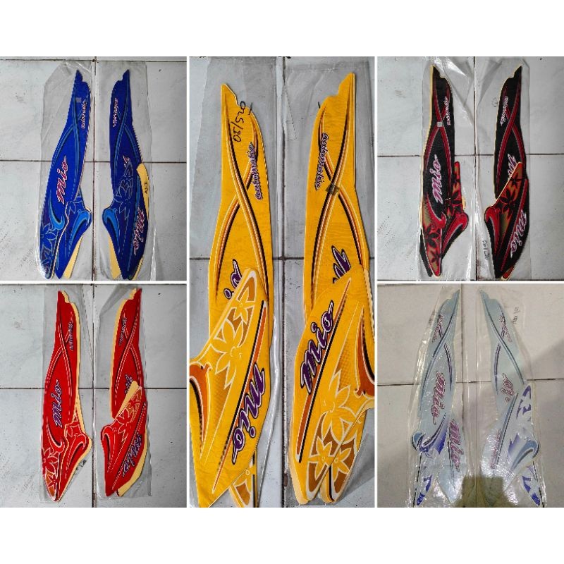 STRIPING STICKER LIS MIO SPORTY 2005 BUNGA BODY STANDAR ORI BERKUALITAS