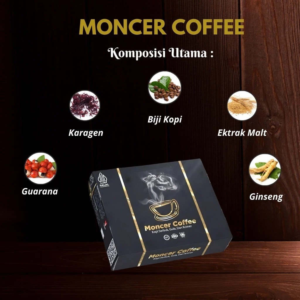 

KoopiMoceer Coffee 1 Box Original terbaik Kopi Stamina Pria Kuat Tahan Lama 1 Box 8 Sachet
