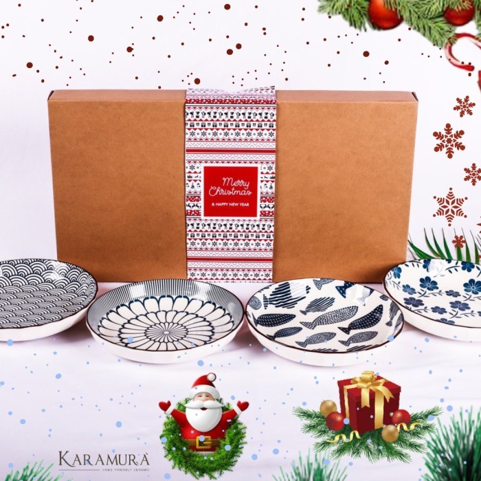 

[New]Promo Christmas Hamper Natal Gift/Hampers Christmas piring set - Japanese plates