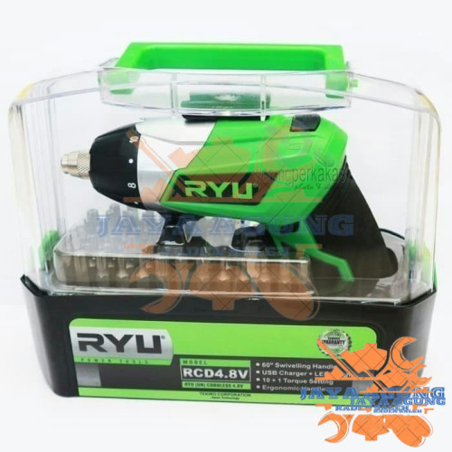RYU Bor Obeng Listrik Mini / Cordless Screwdriver RCD 4.8V