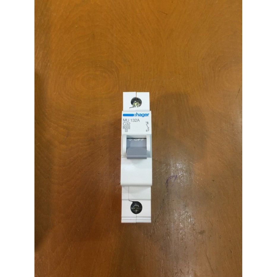 MCB HAGER 1P 32A 6KA SNI ORIGINAL HAGER