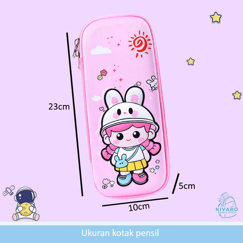 

Kotak Pensil Anak Perempuan Laki Laki Tempat Pensil Kartun 3D Timbul Motif Lucu PC1 Kivaro RB9
