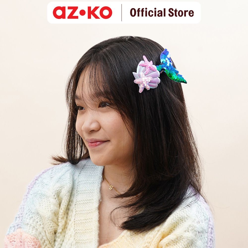 AZKO Ataru Jepit Rambut Anak Mermaid - Biru Navy hair clip aksesoris jepitan cewek penjepit hiasan r