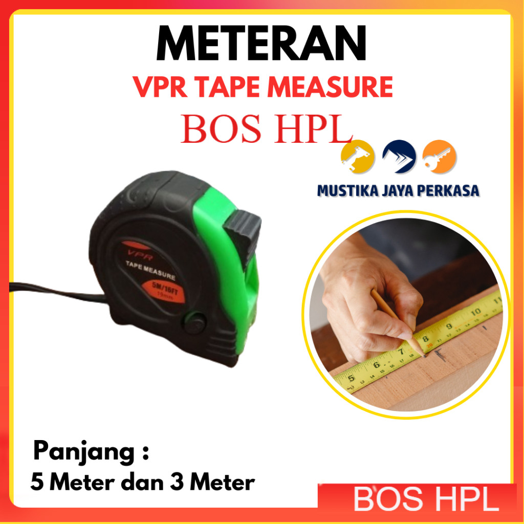 Meteran VPR Measure / Meteran Tukang 5 Meter 3 Meter