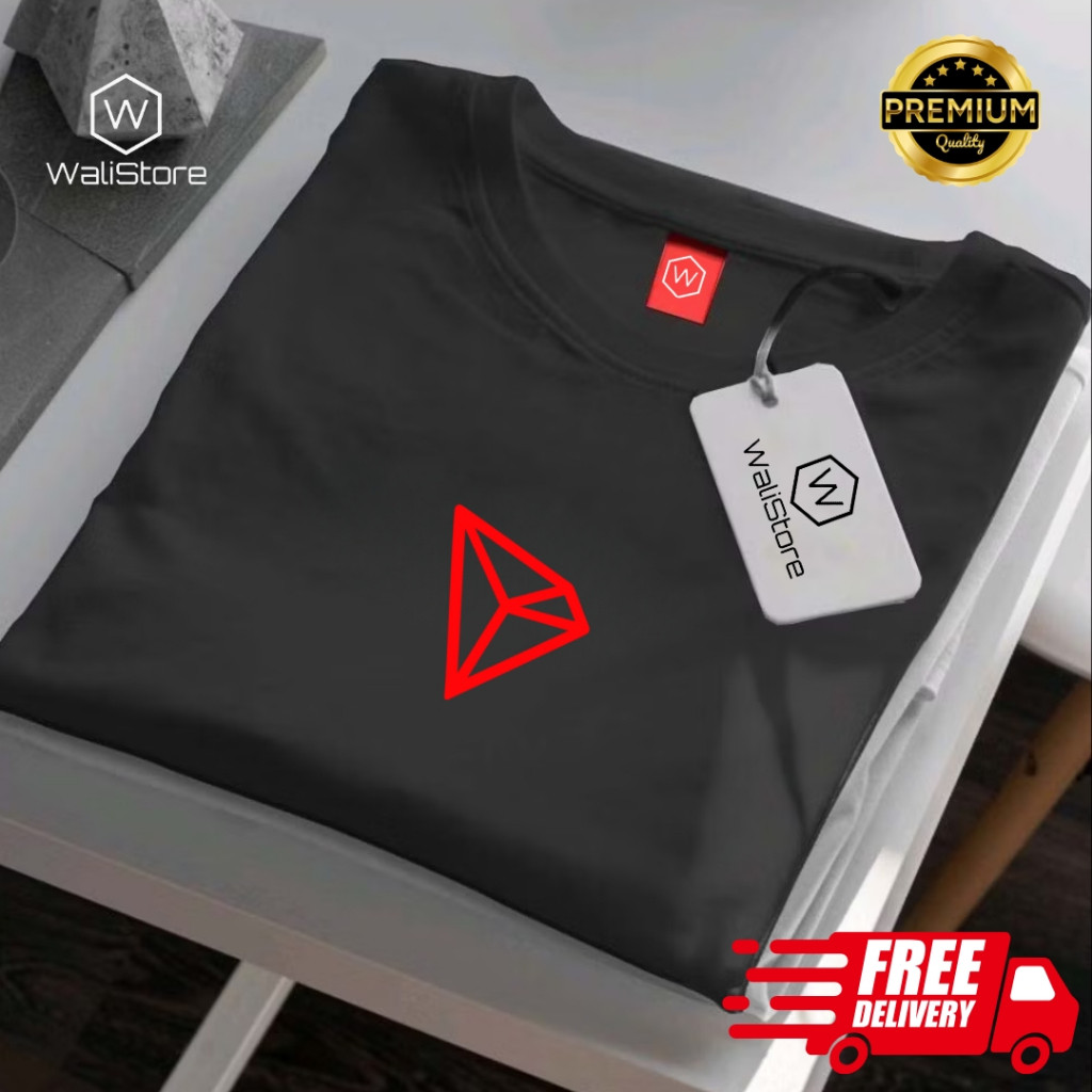 Kaos Distro Trader Crypto Tron TRX Nyaman & Lembut untuk Cewek-Cowok Walistore Original Premium Qual