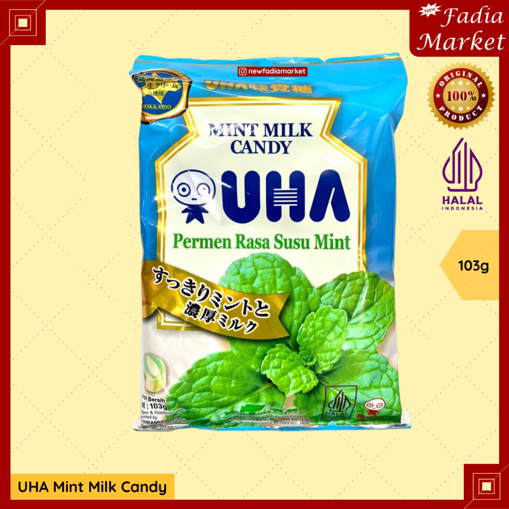 

UHA Mint Milk Candy Permen Susu Rasa Mint 103g