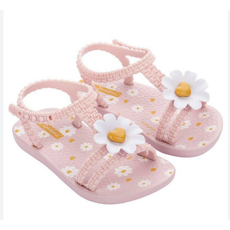 Sepatu Sandal Anak Perempuan Ipanema Detalhes Baby Pink White