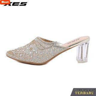 sandal wanita trend sekarang XES 0902-3 / Sepatu Sandal Pesta Wanita Heels shoes Sendal Fleksibel Go