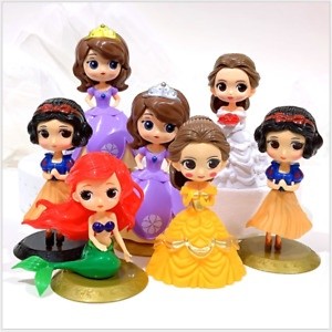 CAKE TOPPER MINIATUR PRINCESS DISNEY FROZEN ARIEL SNOW WHITE BELLE/TOPPER KARAKTER DISNEY