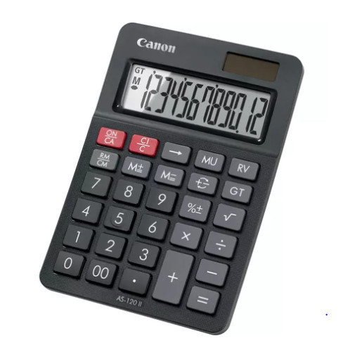 

CANON CALCULATOR AS-120 II HB / Kalkulator Meja CANON AS-120 II Office Desktop Calculator