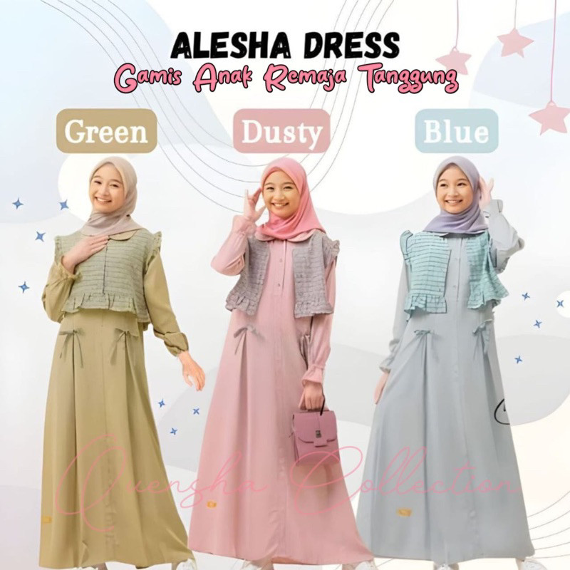 Busana Lebaran Muslim Wanita Dress Gamis Murah Modern / Pakaian muslimah set rompi anak perempuan ta
