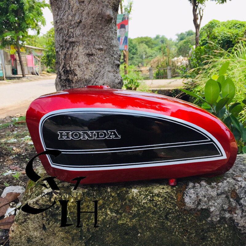 tangki cb100 tangki preess bahan tebal tangki merah standar cat glosy merah tangki cb standart merah